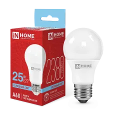 Лампа светодиодная LED-A60-VC 25Вт 230В Е27 6500К 2380Лм IN HOME