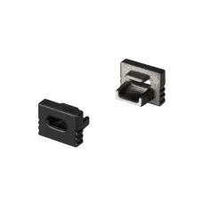 Заглушка SL-MINI-8-H6 BLACK с отверстием (ARL, Пластик)