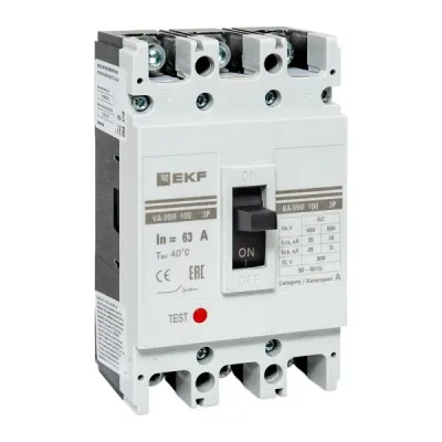 Автоматический выключатель ВА-99М 100/63А 3P 35кА EKF