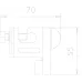 Зажим-соединитель для бетонного основания FangFix, сталь нержавеющая (F-FIX-KL)