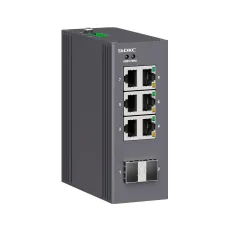 Промышленный неуправляемый коммутатор, 2х100Base-X, SFP слотов, 6х10/100Base-T(X) портов RJ45, 12-48В DC/18-30В AC, с резервированием