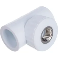 Тройник комбинированный 32x1/2' ВР полипропиленовый PPR белый