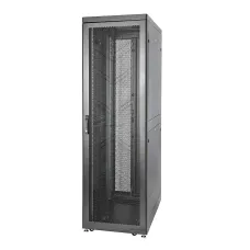 Шкаф Rackcenter D9000 48U 600 x 1000, передняя дверь перфорированная одностворчатая, задняя дверь перфорированная двустворчатая, черный