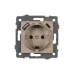 Механизм розетки с USB зарядкой SCT-MUAC-PL-GD-V 250V, 16A