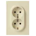 Розетка скрытого монтажа в рамку с заземлением двойная 2X2P+E Schuko со шторками IP20 16А-250В слоновая кость 15-2105-02 Galaxy Розетка скрытого монтажа в рамку с заземлением двойная 2X2P+E Schuko со шторками IP20 16А-250В слоновая кость 15-2105-02 Galaxy