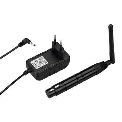 Усилитель SMART-DMX-Receiver Black 5V, XLR3 Male, 2.4G ARL, IP20 металл, 5 лет