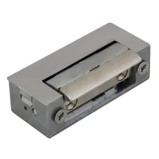Защелка электромеханическая 54NF412. 12VDC, 0,25A, 230кг. Симметричная, нормально закрытого типа с регулировкой язычка. С усиленной катушкой питания.