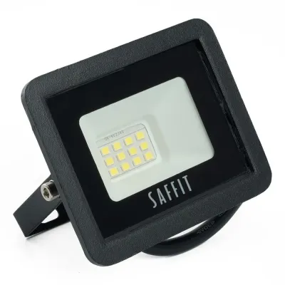 Прожектор светодиодный 2835SMD, 10W 6400K AC220V/50Hz IP65, черный в компактном корпусе, SFL90-10