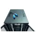 Шкаф Racknet S3000 42U 600 x 600, передняя дверь перфорированная одностворчатая, задняя дверь перфорированная одностворчатая, черный