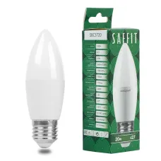 Лампа светодиодная, 20W 230V E27 6400K C37, SBC3720