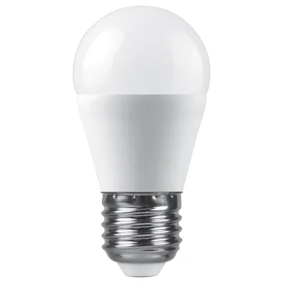 Лампа светодиодная, 20W 230V E27 4000K G45, SBG4520