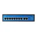 Коммутатор неуправляемый  8x100Мб/с (RJ45 PoE) 2x100Мб/с (RJ45) 100В