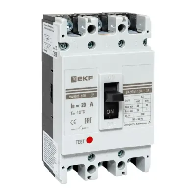 Выключатель автоматический ВА-99М 100/20А 3P 35кА EKF PROxima