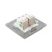 Механизм розетки RJ45 - 2шт  (cat5)  кремовый Эпика EKF