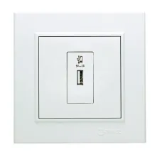 Розетка для зарядного устройства (USB) KAREA белый