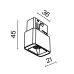 Светильник трековый Points S Exility 3000K 2Вт 24° Maytoni TR100-2-2W3K-S-B