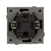 Механизм выключателя одноклавишный проходной SWT-TENDO-MKP1-PL-GR 230V, 10A, Серый, 1 пост