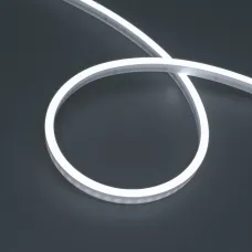 Лента светодиодная герметичная WAVE-SIDE-PU-A120-06x12mm 24V White5700 (8 W/m, IP68, 5m, wire x2) (ARL, вывод боковой, 3 года)