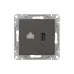 Механизм розетки HDMI+RJ45 (cat5)  мокко Эпика EKF