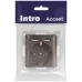 Розетка Intro Accent 6-410-08 , P+E Schuko со шторками, 16А-250В + 2хUSB, IP20, СУ, бронза