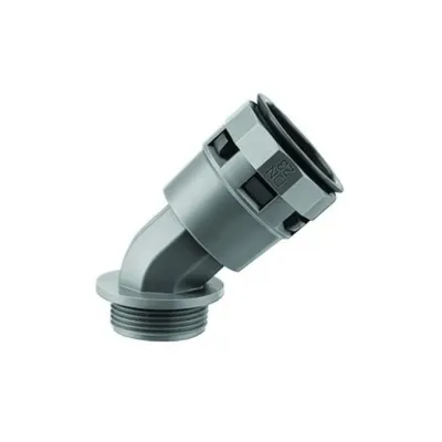 Муфта 45 грд. труба-коробка DN 12 мм, М16х1,5, полиамид, цвет черный