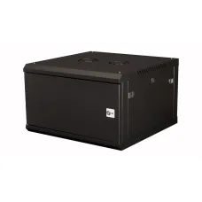 Шкаф 19'' телекоммуникационный настенный, 6U 368х600х600 мм, дверь металл, черный