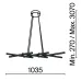 Светильник подвесной  Maytoni Halo MOD244PL-L50BK LED 40W Черный