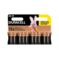 Батарейки Duracell 1027787 АА алкалиновые 1,5v 10 шт. LR6-10BL BASIC (10/120/18240)