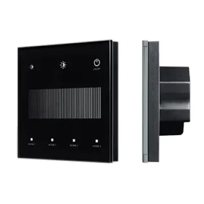 Панель сенсорная INTELLIGENT ARLIGHT SMART-DALI-301-11-1G-4SC-DT6 Черная 230В встраиваемая 2.4G IARL IP20 Пластик 5 лет