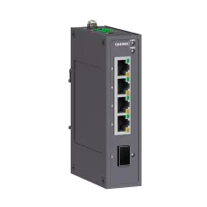 Промышленный неуправляемый коммутатор, 1х100Base-X, SFP слот, 4х10/100Base-T(X) портов RJ45, 12-48В DC/18-30В AC, с резервированием