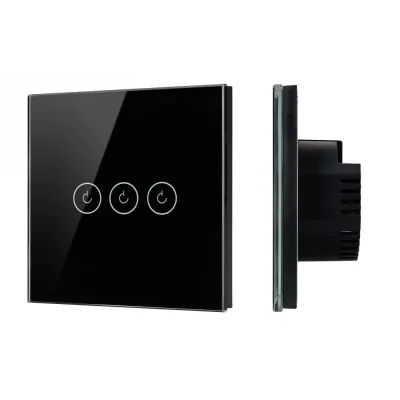 Выключатель сенсорный SWT-OMALI-S03-ZB-BK 250V, 10A, Zigbee Стекло