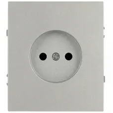 Розетка скрытого монтажа в рамку без заземления 2P 16А-250В алюминий 16-2106-03 Arktik