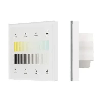 Панель сенсорная INTELLIGENT ARLIGHT SMART-DALI-301-11-4G-3SC-DT8 Белая 230В встраиваемая 2.4G IARL IP20 Пластик 5 лет