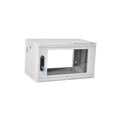 Шкаф телекоммуникационный настенный сварной 6U (600 х 350) съёмные стенки, дверь стекло