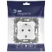 14-2102-01 ЭРА Розетка 2P+E Schuko со шторками, 16A-250В, IP20, Эра Elegance, белый (10/100/2100)