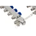 Комплект коллекторов SSM-6RF set с расходомерами и кронштейнами, 6 контуров