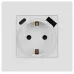 Розетка ЭРА Серия 12 12-4108-01М 2P+E 16A-250В со шторками с USB type-A+C 5В-3А белый матовый