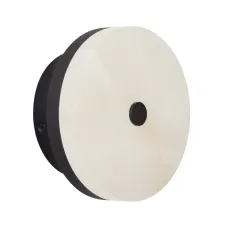 Светильник SP-MENTA-WALL-R165-12W Warm2700 BK, 130 deg, 230V, IP20, мрамор, 5 лет