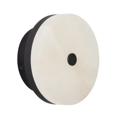 Светильник SP-MENTA-WALL-R165-12W Warm2700 BK, 130 deg, 230V, IP20, мрамор, 5 лет
