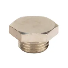 Заглушка M16x1,5, никелированная латунь