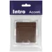 Розетка Intro Accent 6-203-10 2P+E Schuko с крышкой, 16А-250В, IP20, СУ, AL/CU, венге
