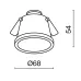 Светильник встраиваемый Reif GU10 1x10Вт DL049-01B