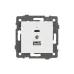 Механизм USB розетки SCT-MUAC-PL-WH-V 5V, 3A, QC4
