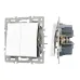Механизм выключателя двухклавишный непроходной SWT-MK02-PL-WH 250V, 16A