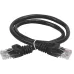 Патч-корд категории 6 UTP PVC 1м черный Патч-корд категории 6 UTP PVC 1м черный