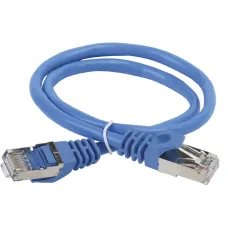 ITK Коммутационный шнур (патч-корд), кат.5Е FTP, 1м, синий