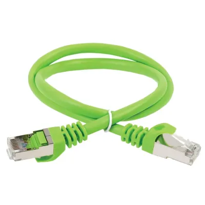 Патч-корд категории 6А S/FTP LSZH 3м зеленый