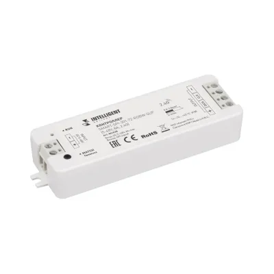Контроллер INTELLIGENT ARLIGHT SMART-SPI-301-72-RGBW-SUF, 5-48V, 8A, 2.4G, IP20, Пластик, 5 лет