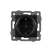 Механизм электрической розетки SCT-MEU1-PL-BK-V 250V, 16A