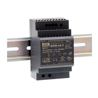 Блок питания AC-DC, 60Вт, вход 85-264 В AC 47-63Гц,120-370В DC, выход 48В,1.25А, в кожухе на DIN-рейку